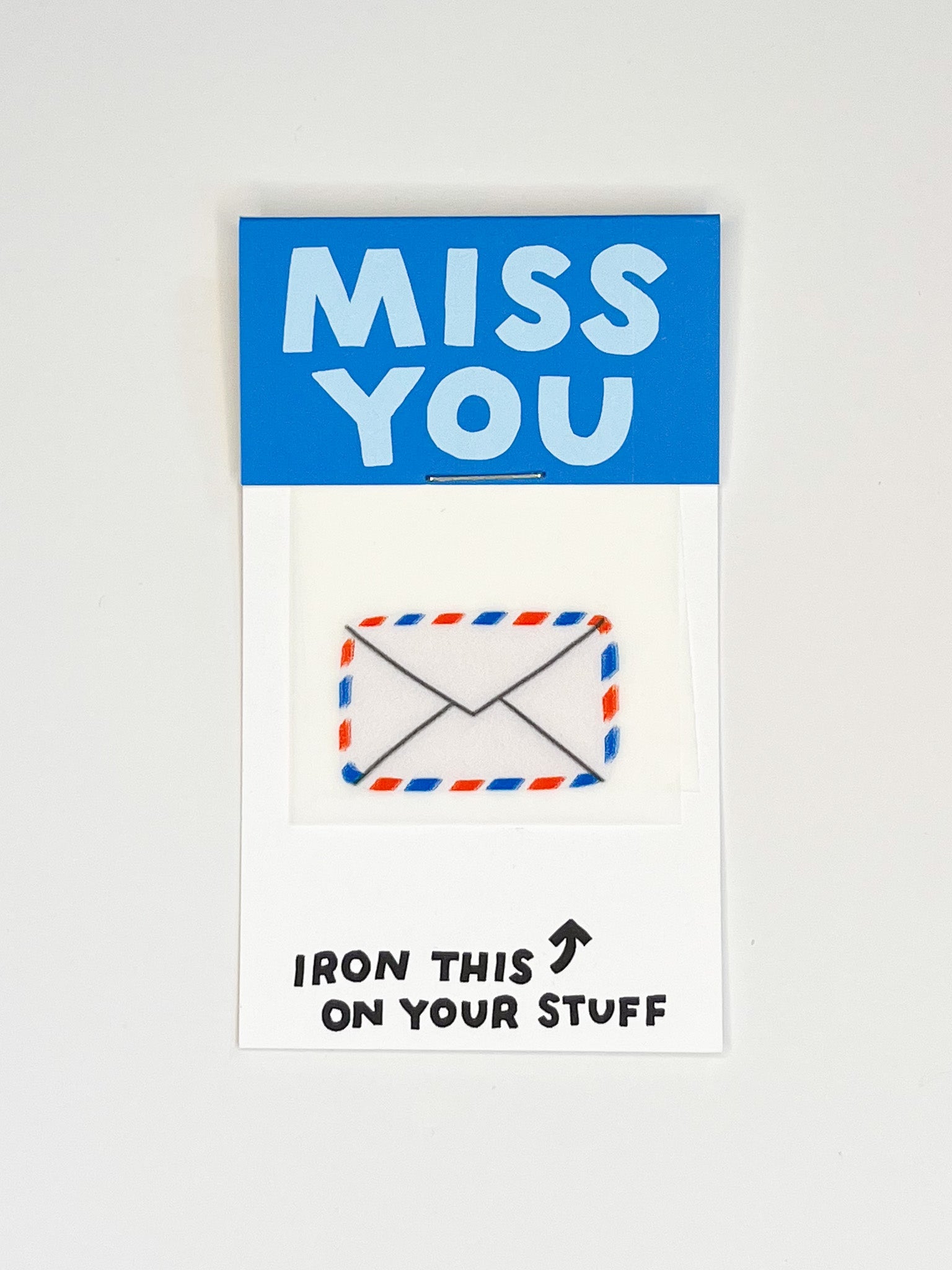 Miss You Letter L'il Something Iron-On Card