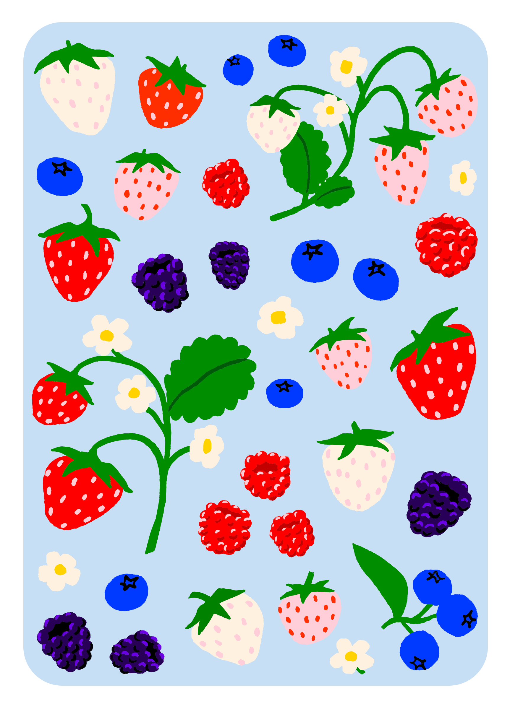 Oops All Berries Sheet Set