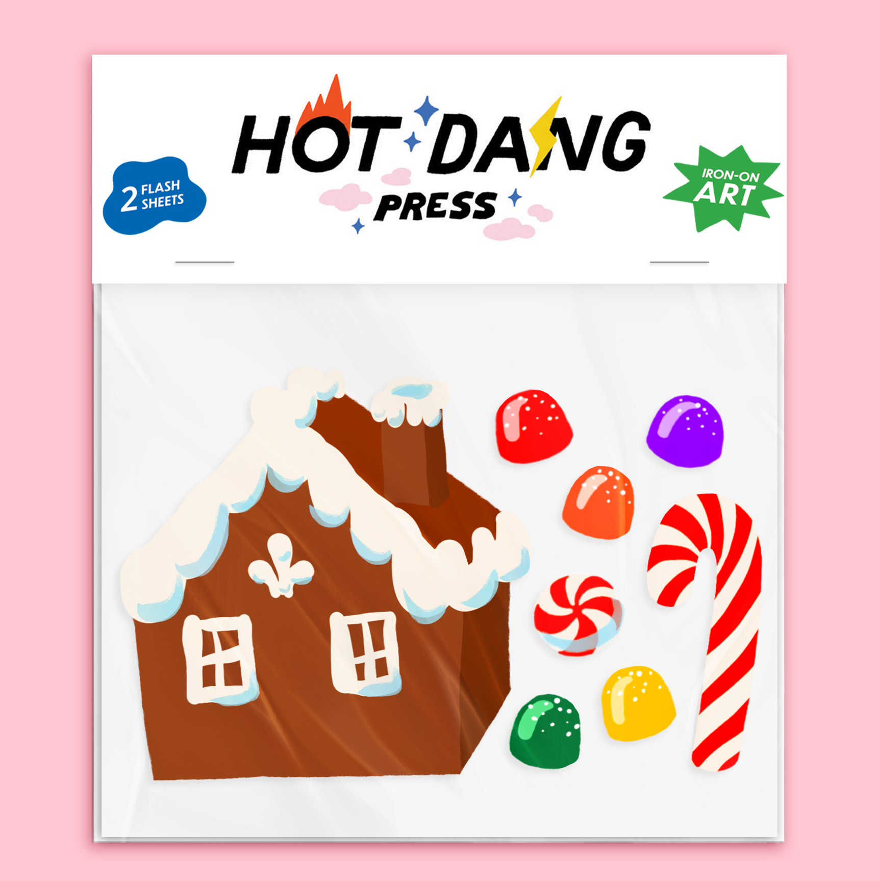 DIY Gingerbread House Iron On