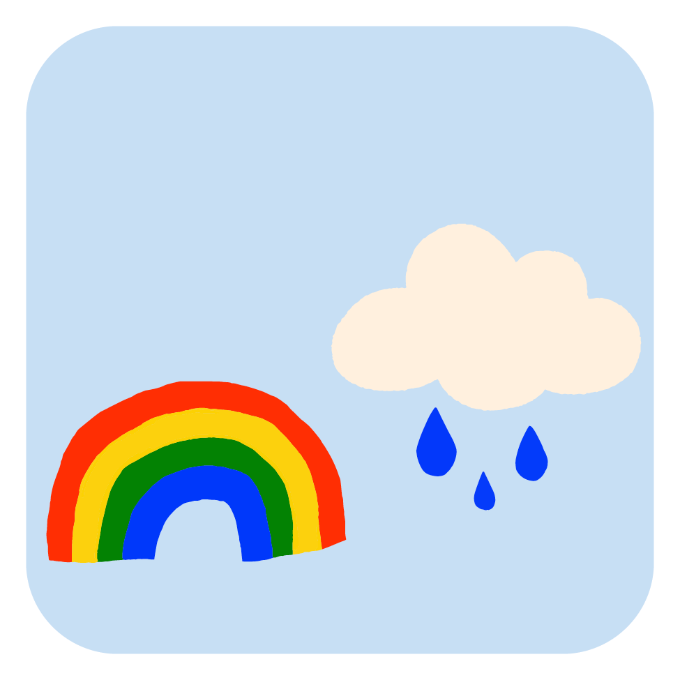 Rainbow & Cloud Buddies Iron On