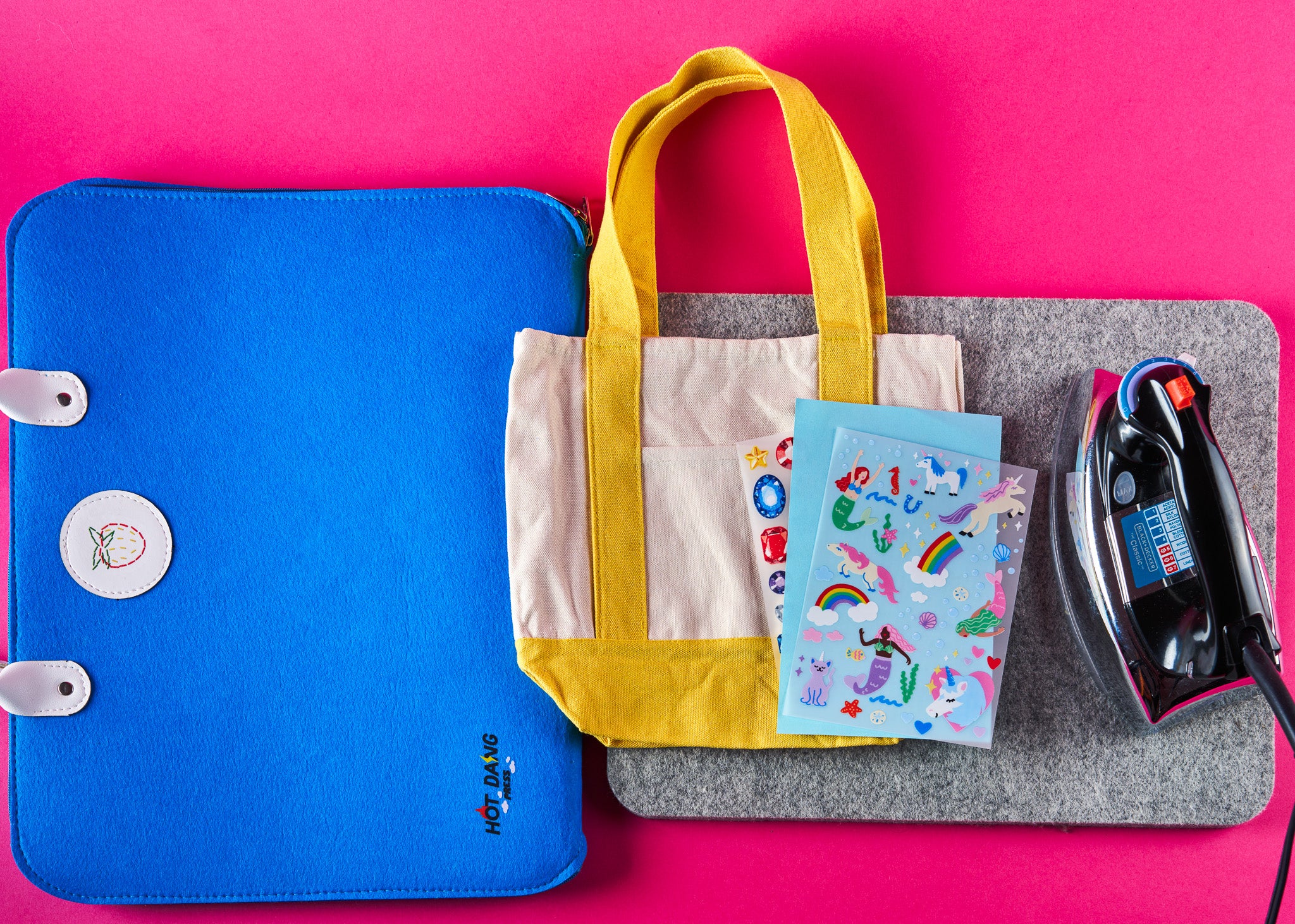 Wool Ironing Pad and Felt Carrying Case