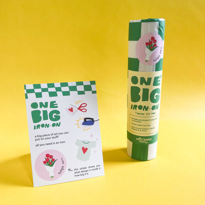 One Big Iron-On Baseball
