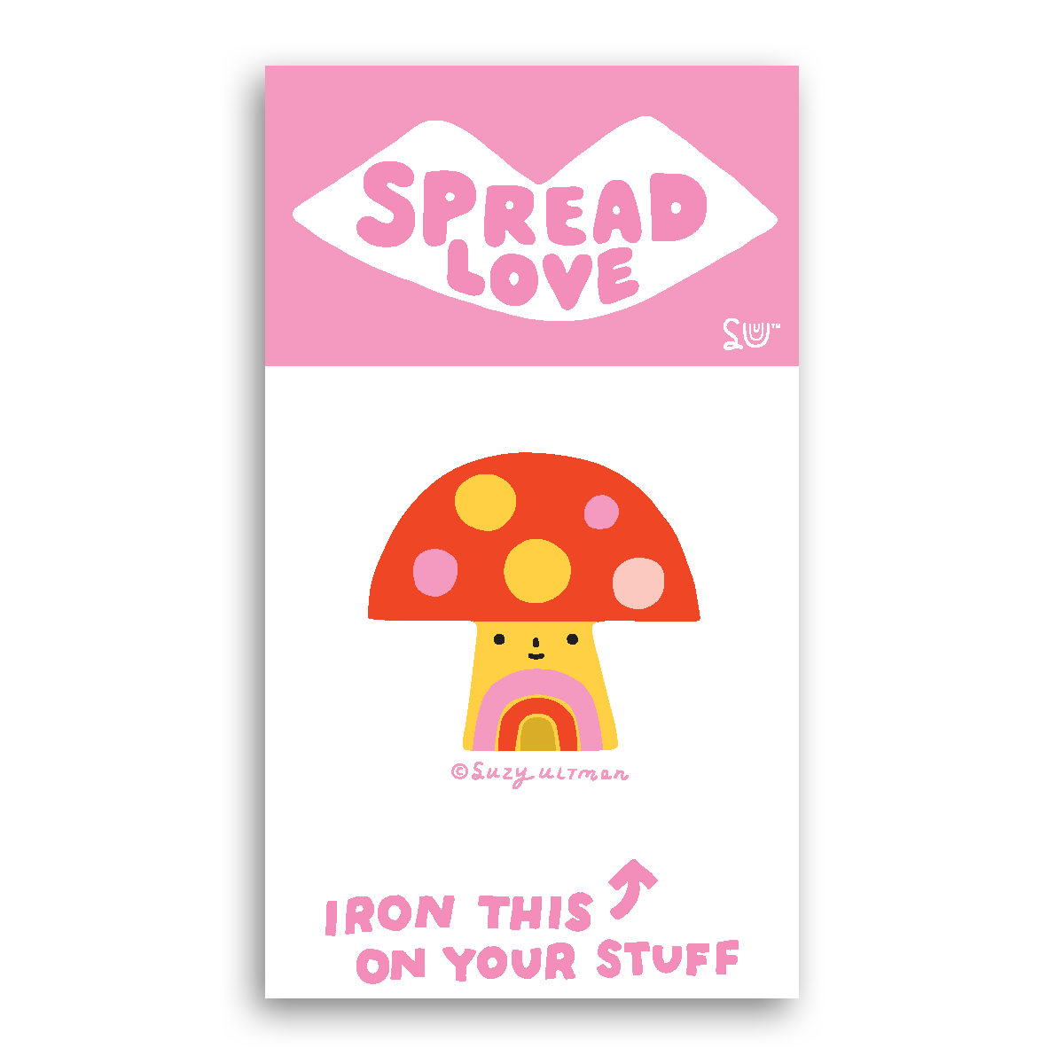 HDP x Suzy Ultman Happy Mushroom L'il Something Iron-On Card