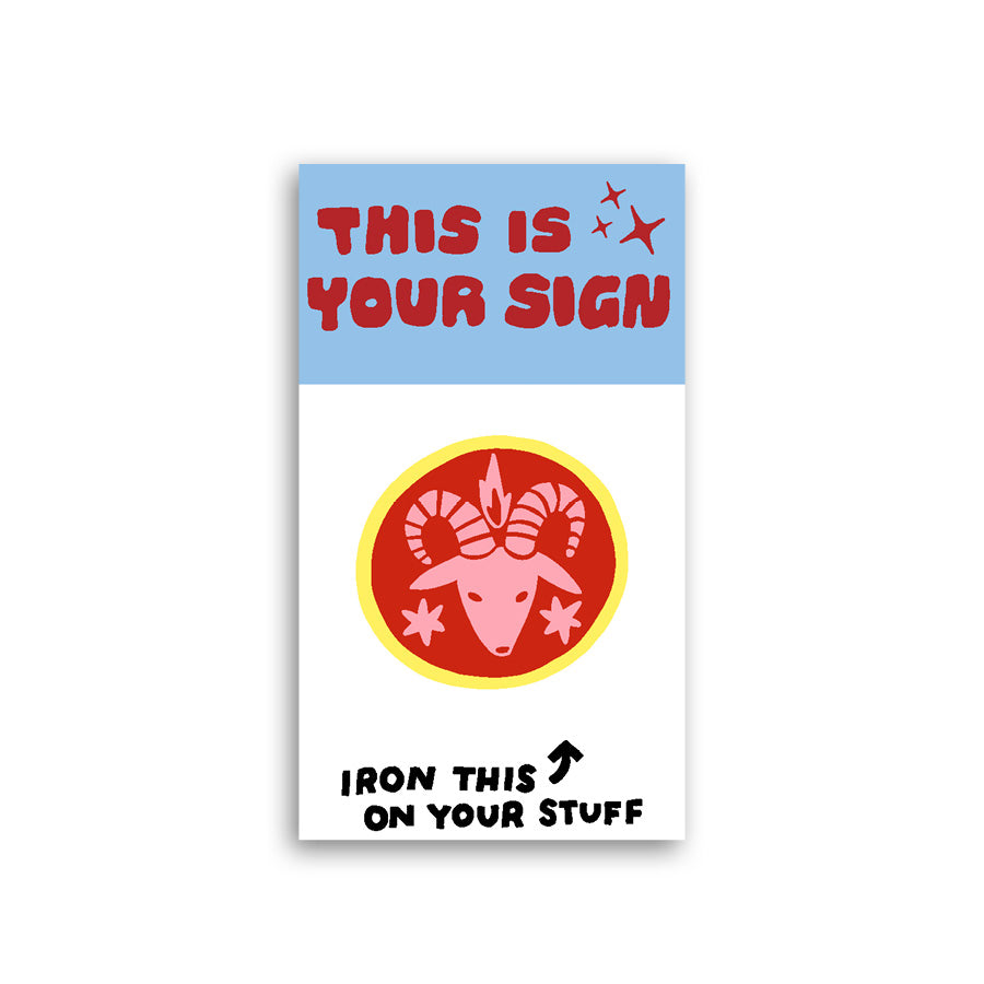 This is Your Sign Zodiac L'il Something Iron-On Card