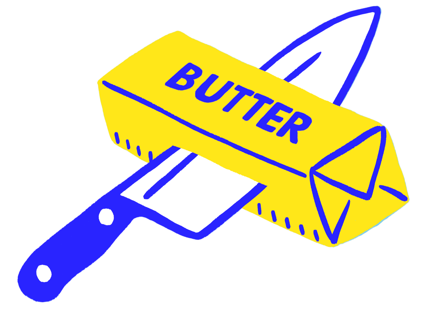 One Big Iron-On Butter Knife