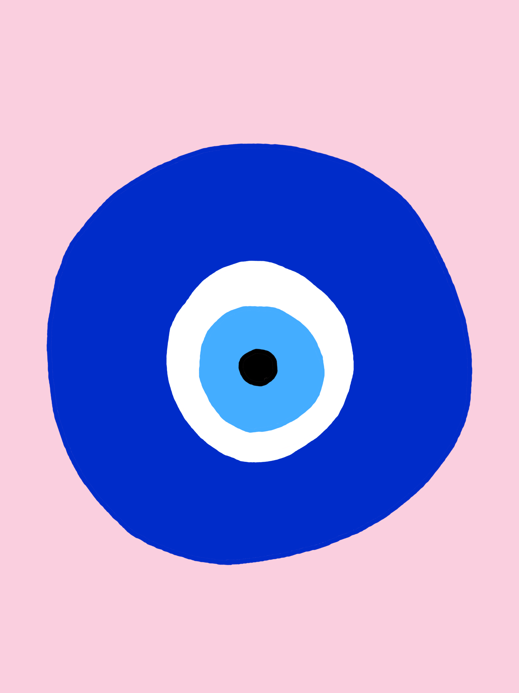One Big Iron-On Evil Eye