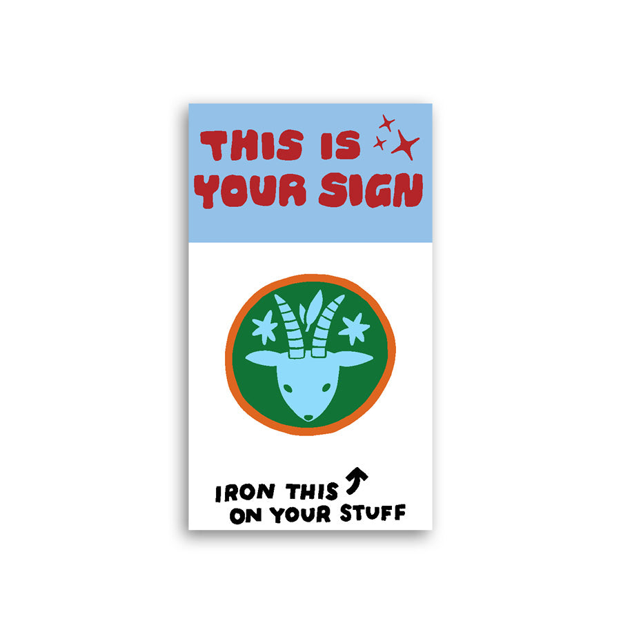 This is Your Sign Zodiac L'il Something Iron-On Card