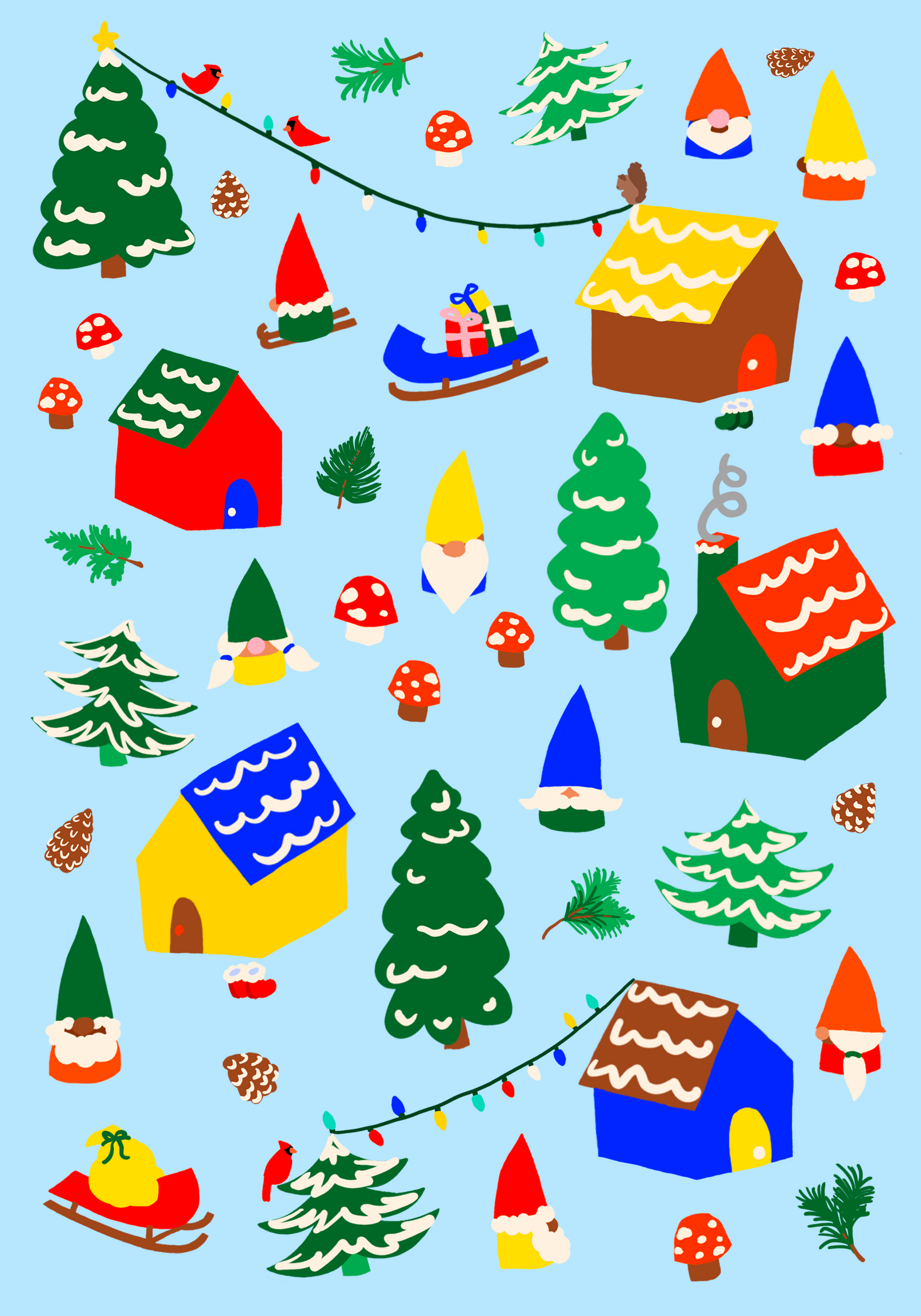 Gnome for the Holidays Sheet Set