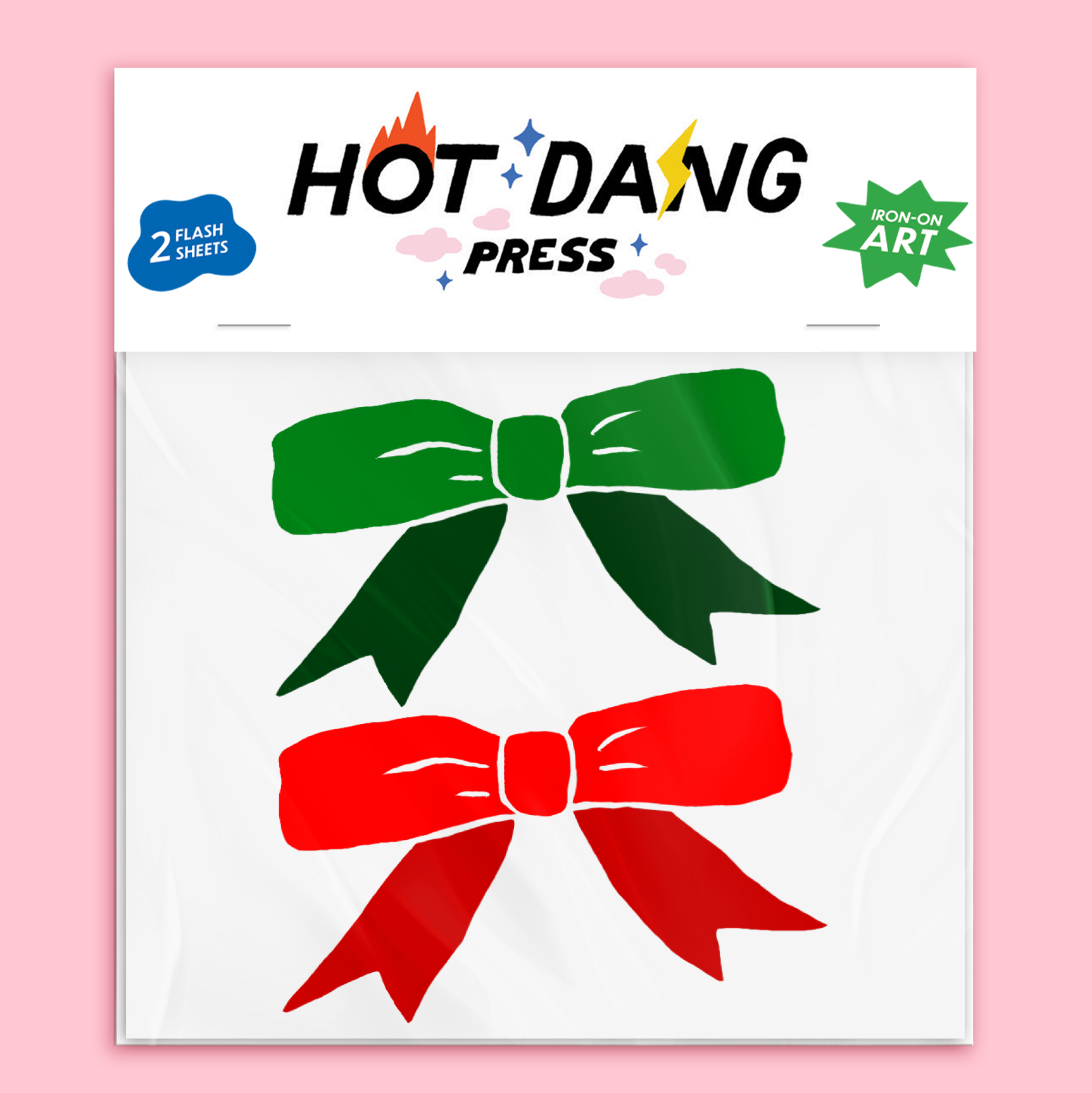 Holiday Bow Buddies Iron On