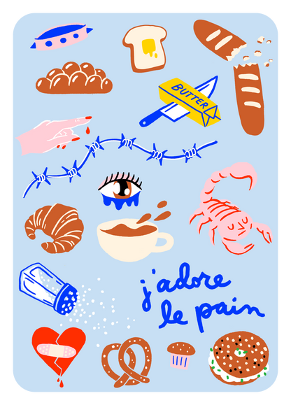 J'Adore Le Pain Sheet Set