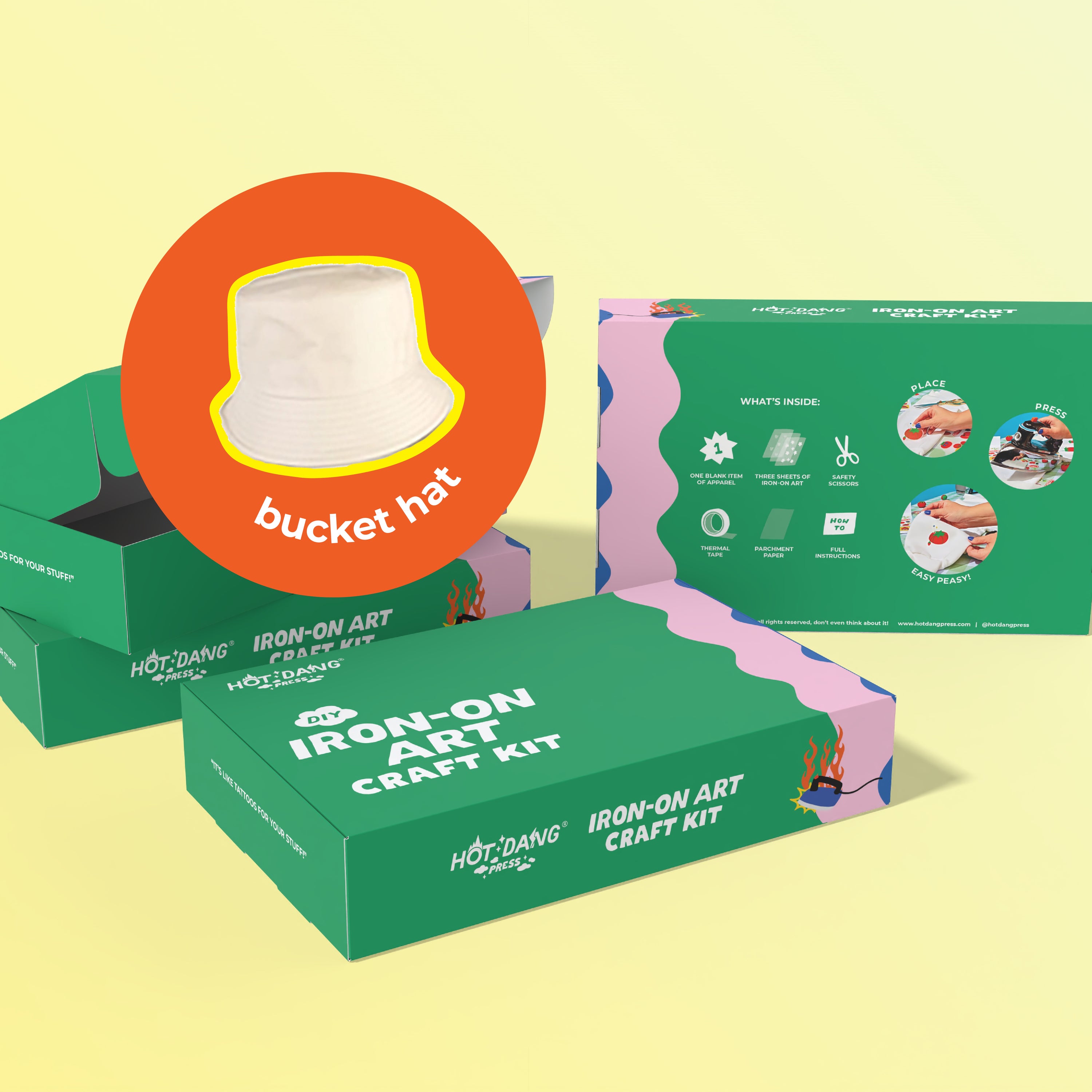 Iron-on Craft Kit - Bucket Hat