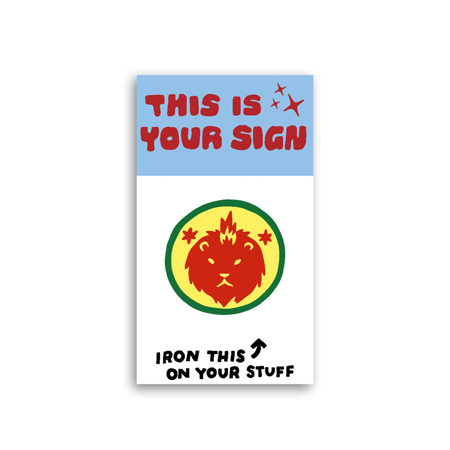 This is Your Sign Zodiac L'il Something Iron-On Card