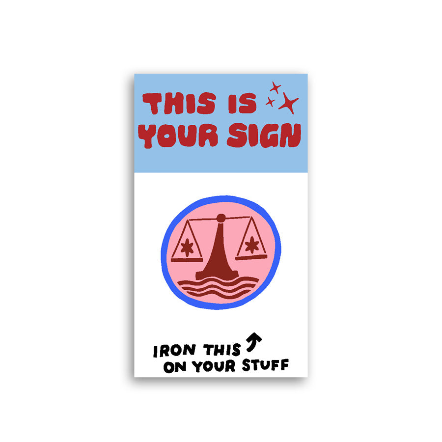 This is Your Sign Zodiac L'il Something Iron-On Card