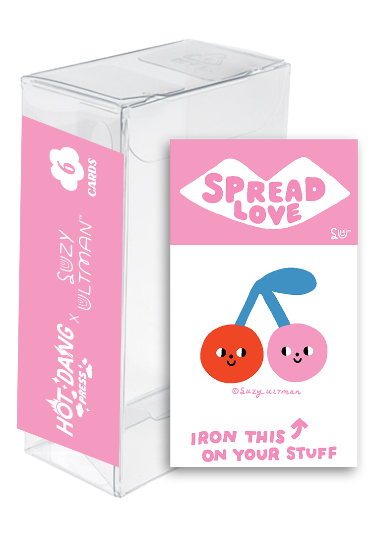 HDP x Suzy Ultman Pack of Love, 6 L'il Something Iron-On Cards