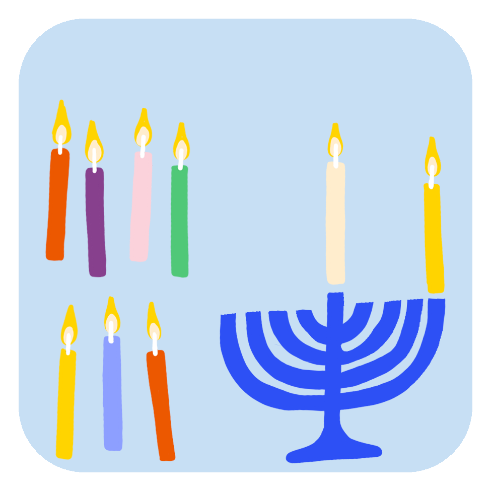 DIY Menorah Iron On