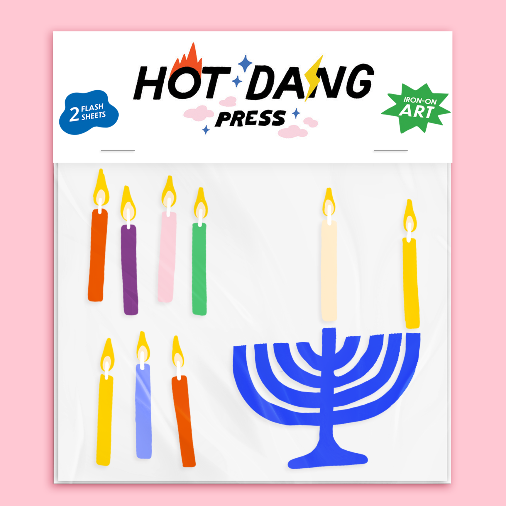 DIY Menorah Iron On