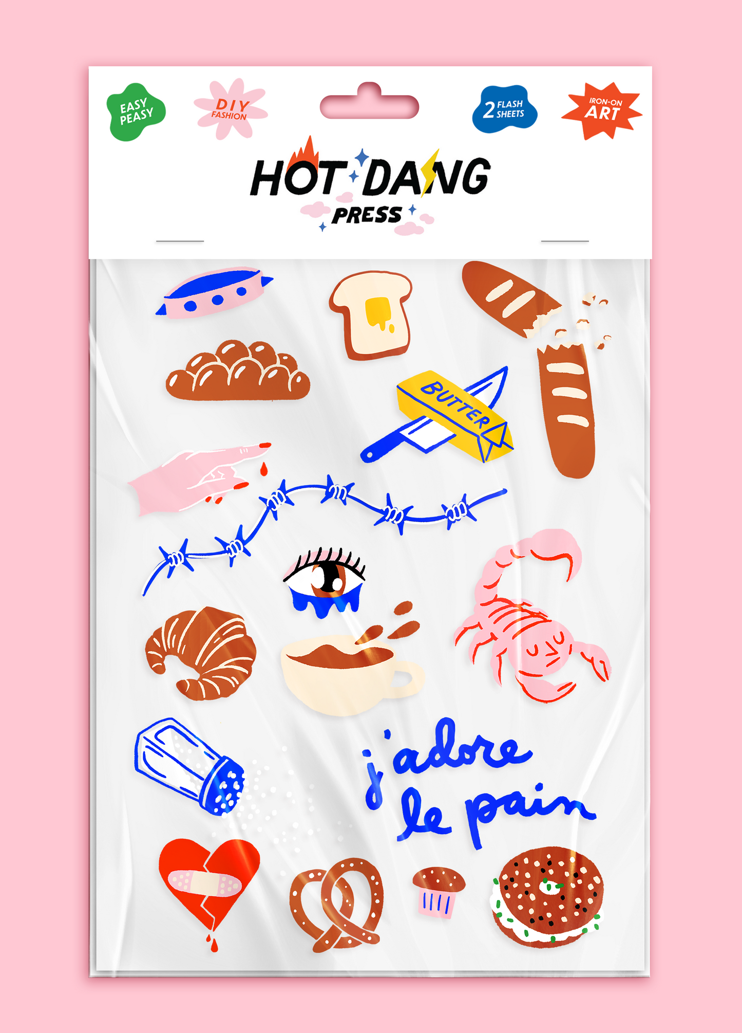 J'Adore Le Pain Sheet Set