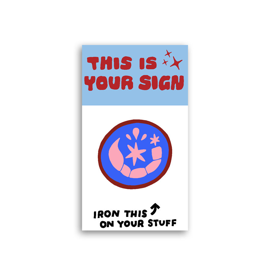 This is Your Sign Zodiac L'il Something Iron-On Card