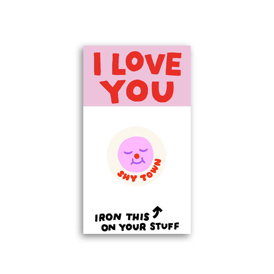I Love You Shytown L'il Something Iron-On Card