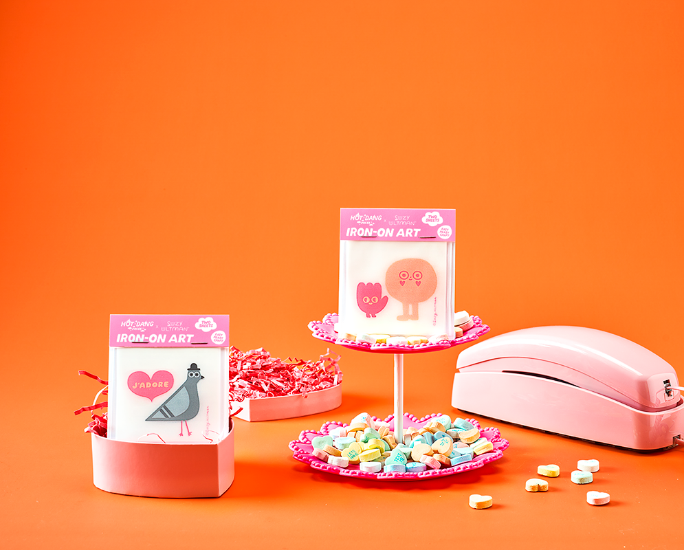 HDP x Suzy Ultman French Pigeon Buddy Iron-On