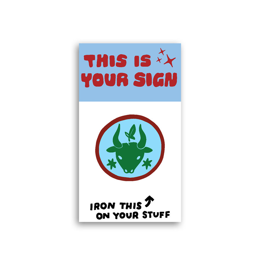 This is Your Sign Zodiac L'il Something Iron-On Card