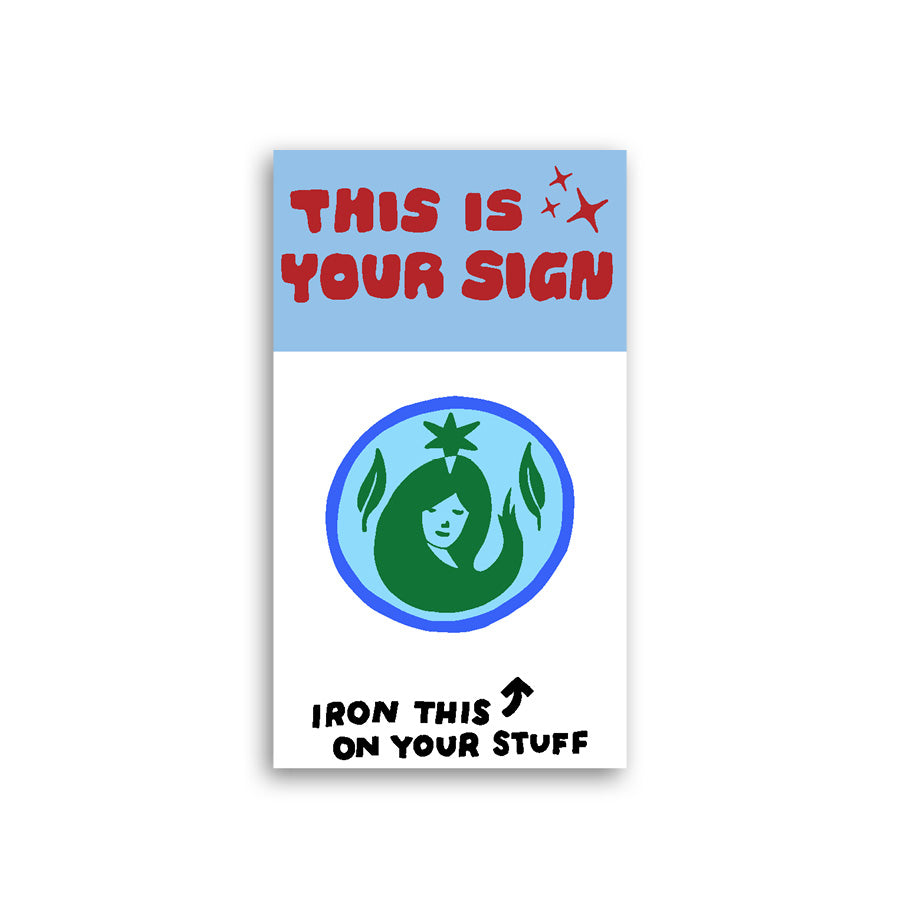 This is Your Sign Zodiac L'il Something Iron-On Card