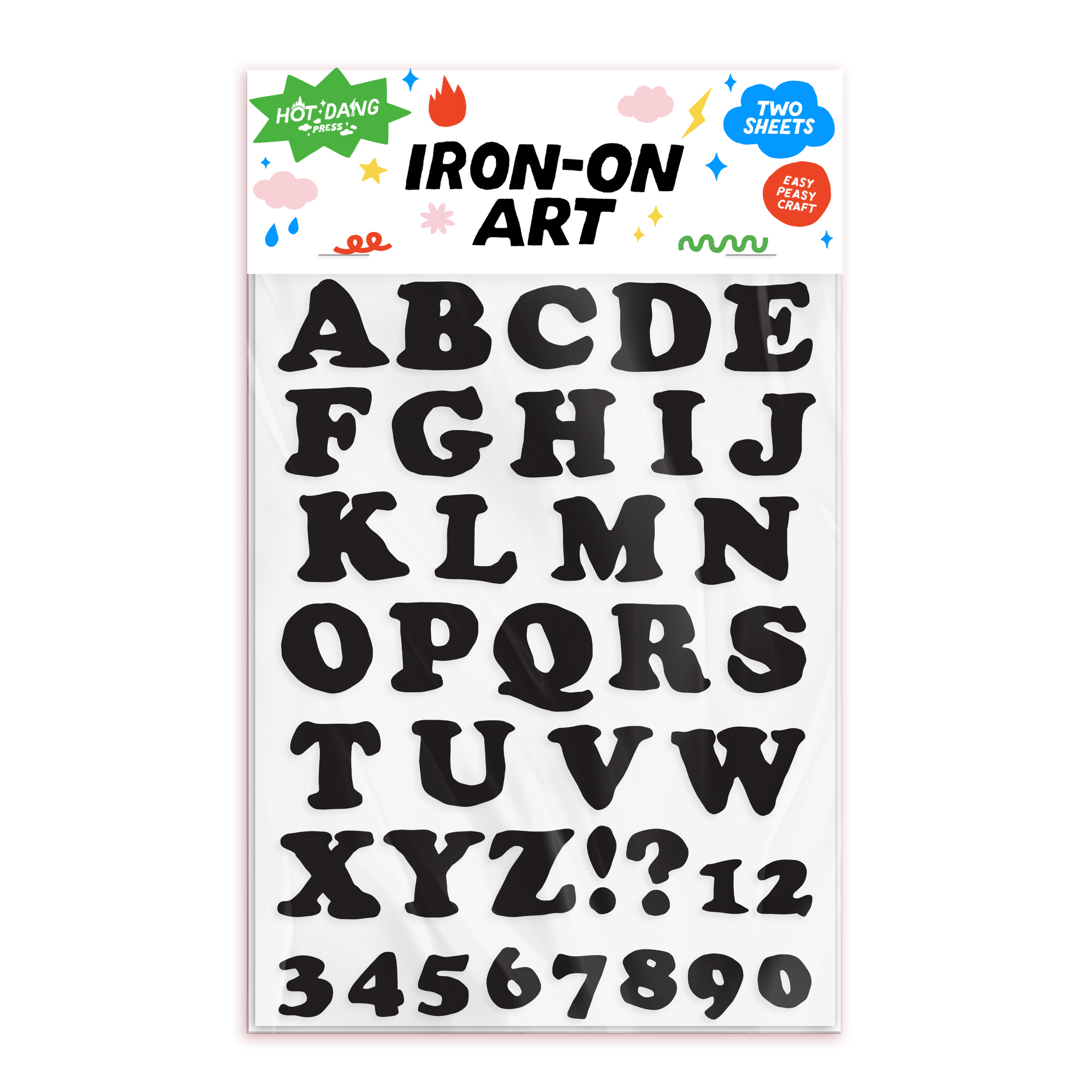 Wonky Alphabet Black